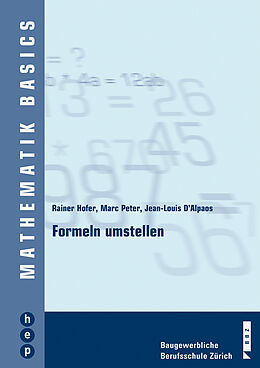 Paperback Formeln umstellen von Rainer Hofer, Marc Peter, Jean-Louis D´Alpaos