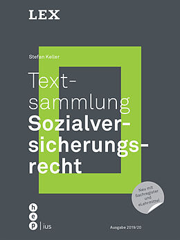 Kartonierter Einband Textsammlung Sozialversicherungsrecht (Print inkl. eLehrmittel) von Stefan Keller