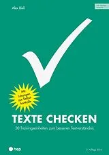 Paperback Texte checken (Print inkl. E-Book Edubase) von Alex Bieli