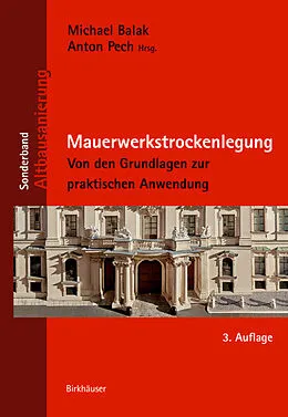 E-Book (pdf) Mauerwerkstrockenlegung von Michael Balak, Anton Pech