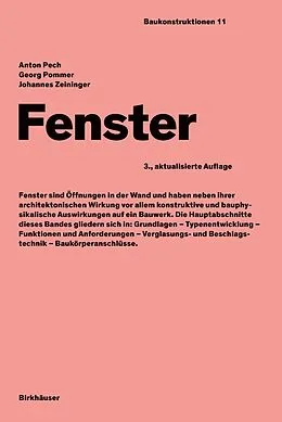 E-Book (pdf) Fenster von Anton Pech, Georg Pommer, Johannes Zeininger