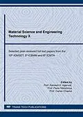 E-Book (pdf) Material Science and Engineering Technology X von 