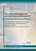 E-Book (pdf) Innovative Technologies for Joining Advanced Materials XII von 
