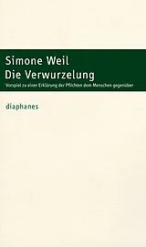 Kartonierter Einband (Kt) Die Verwurzelung von Simone Weil