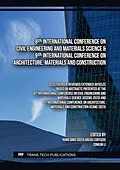 E-Book (pdf) 8th International Conference on Civil Engineering and Materials Science & 9th International Conference on Architecture, Materials and Construction von 