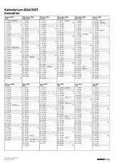 Kalender Kalendarium 2026/27 von