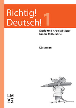 Geheftet Richtig! Deutsch! 1 / Lösungen von Andreas Winkelmann, Regine Winkelmann