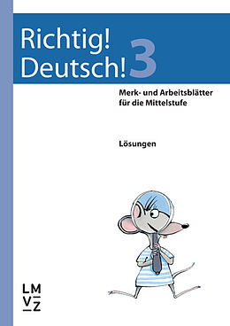 Geheftet Richtig! Deutsch! 3 / Lösungen von Andreas Winkelmann, Regine Winkelmann