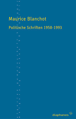 Paperback Politische Schriften 19581993 von Maurice Blanchot