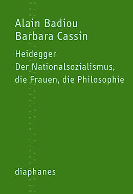 Paperback Heidegger von Alain Badiou, Barbara Cassin