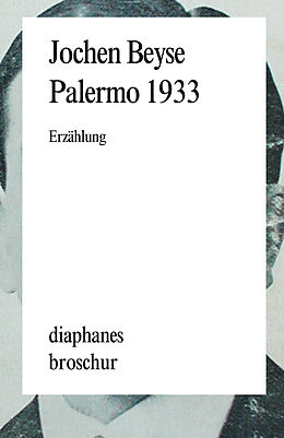 Paperback Palermo 1933 von Jochen Beyse