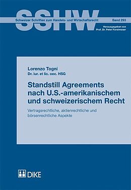 Kartonierter Einband Standstill Agreements nach U.S.-amerikanischem und schweizerischem Recht von Lorenzo Togni