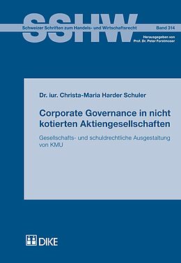 Kartonierter Einband Corporate Governance in nicht kotierten Aktiengesellschaften von Christa M Harder Schuler