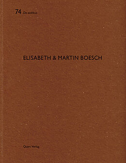 Paperback Elisabeth &amp; Martin Boesch von Heinz Wirz