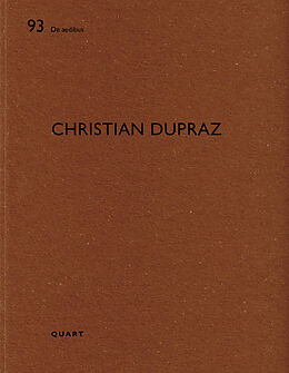 Kartonierter Einband Christian Dupraz von 