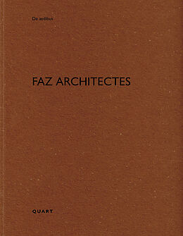 Couverture cartonnée FAZ architectes de Irina Davidovici