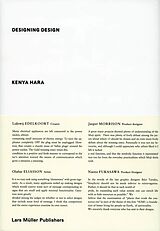 Couverture cartonnée Designing Design de Kenya Hara