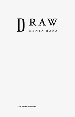 Livre Relié Draw de Kenya Hara