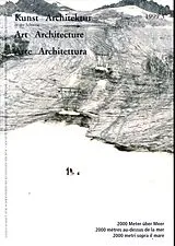 Broschiert Kunst + Architektur in der Schweiz: No 3/1999 von 
