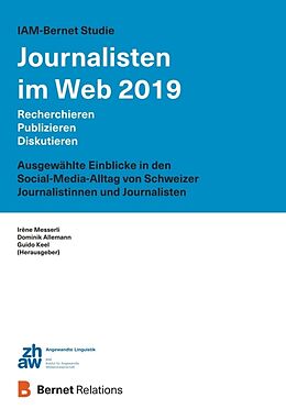 Fester Einband IAM-Bernet Studie Journalisten im Web 2019 von Dominik Allemann