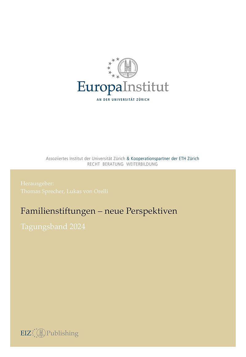 Familienstiftungen  neue Perspektiven