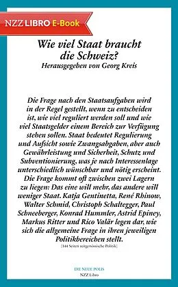 E-Book (epub) Wie viel Staat braucht die Schweiz? (E-Book) von 
