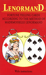 Couverture cartonnée Lenormand. Fortune Telling Cards. According to the Method of Mademoiselle Lenormand de Mlle Lenormand