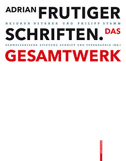 E-Book (pdf) Adrian Frutiger  Schriften von Heidrun Osterer, Philipp Stamm