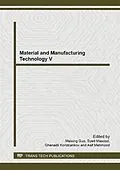 E-Book (pdf) Material and Manufacturing Technology V von 