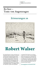 Paperback Erinnerungen an Robert Walser von 