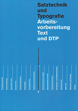 Kartonierter Einband Arbeitsvorbereitung Text und DTP von Werner Meier, Inez Zindel