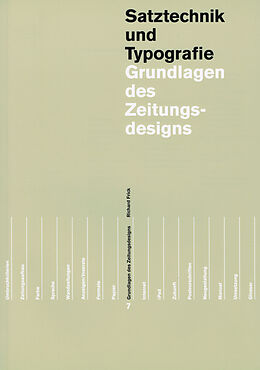 Kartonierter Einband Grundlagen des Zeitungs- und Zeitschriftendesigns in 2 Bänden von Richard, et. al Frick