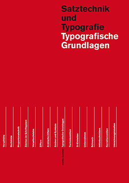 Kartonierter Einband Typografische Grundlagen von Martin Sommer