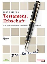 E-Book (epub) Testament, Erbschaft von Benno Studer