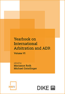 Couverture cartonnée Yearbook on International Arbitration and ADR de Michael Geistlinger, Marianne Roth