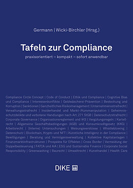 Kartonierter Einband Tafeln zur Compliance von Luca Bianchi, Adrian Bieri, Peter Braun
