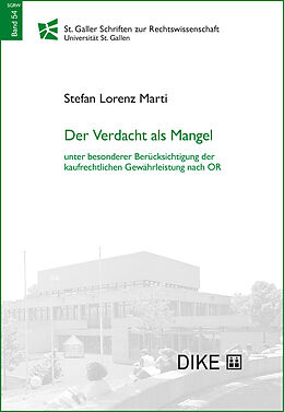 Kartonierter Einband Der Verdacht als Mangel von Stefan Lorenz Marti