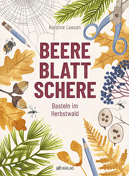 Fester Einband Beere, Blatt, Schere von Karoline Lawson