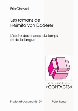 Couverture cartonnée Les romans de Heimito von Doderer de Eric Chevrel