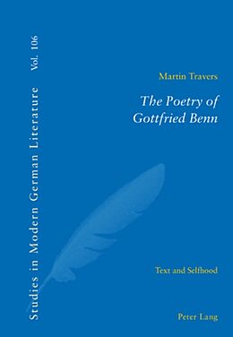 Couverture cartonnée The Poetry of Gottfried Benn de Martin Travers