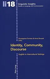 Kartonierter Einband Identity, Community, Discourse von