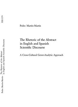 Kartonierter Einband The Rhetoric of the Abstract in English and Spanish Scientific Discourse von Pedro Martin-Martin