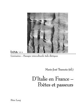 Couverture cartonnée D'Italie en France - Poètes et passeurs de 