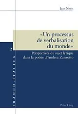 Kartonierter Einband (Kt) " Un processus de verbalisation du monde " von Jean Nimis