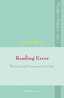 Couverture cartonnée Reading Error de Nerys Williams