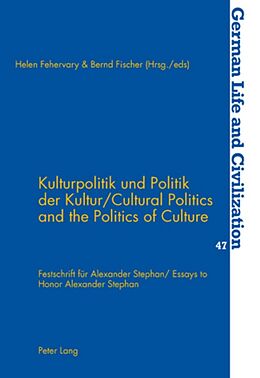 Kartonierter Einband Kulturpolitik und Politik der Kultur- Cultural Politics and the Politics of Culture von 