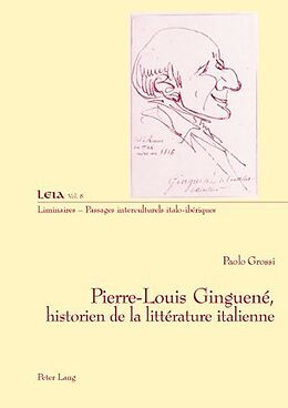 Couverture cartonnée Pierre-Louis Ginguené, historien de la littérature italienne de 