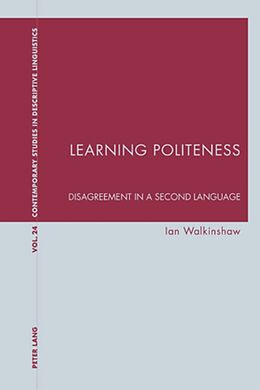 Kartonierter Einband Learning Politeness von Ian Walkinshaw