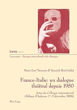 Couverture cartonnée France-Italie : un dialogue théâtral depuis 1950 de 