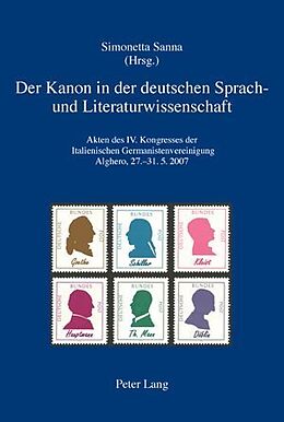 Kartonierter Einband Der Kanon in der deutschen Sprach- und Literaturwissenschaft von 